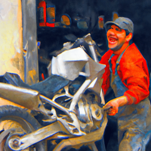 un mcanicien moto en action souriant oil 512x512 74994027