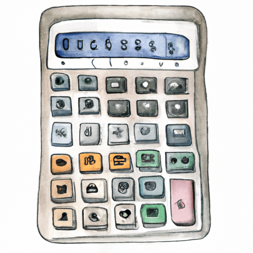 une calculatrice avec des chiffres en ba 512x512 95457089