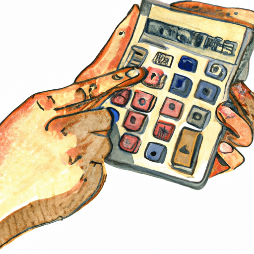 une main tenant un calculateur financier 512x512 258688